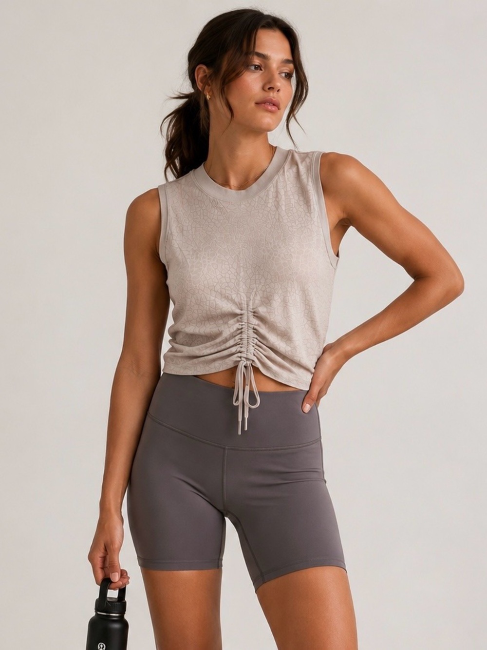 Lululemon Cinched Front Tank Top - Light Taupe